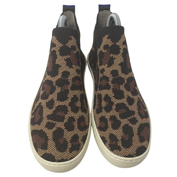 Rothy's Women's Size 6 Chelsea Boot Wildcat Leopard Print Slip On - Picture 8 of 9